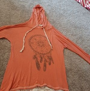 Dream catcher hoodie with zodiac signs & sun